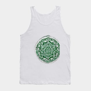 Enchanting Emerald Mandala Artwork No. 774 Tank Top